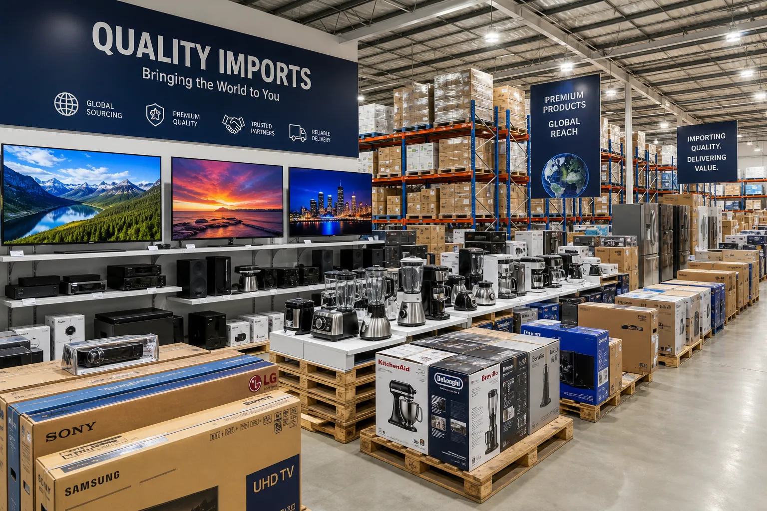 Quality imported goods ready for delivery across Ghana